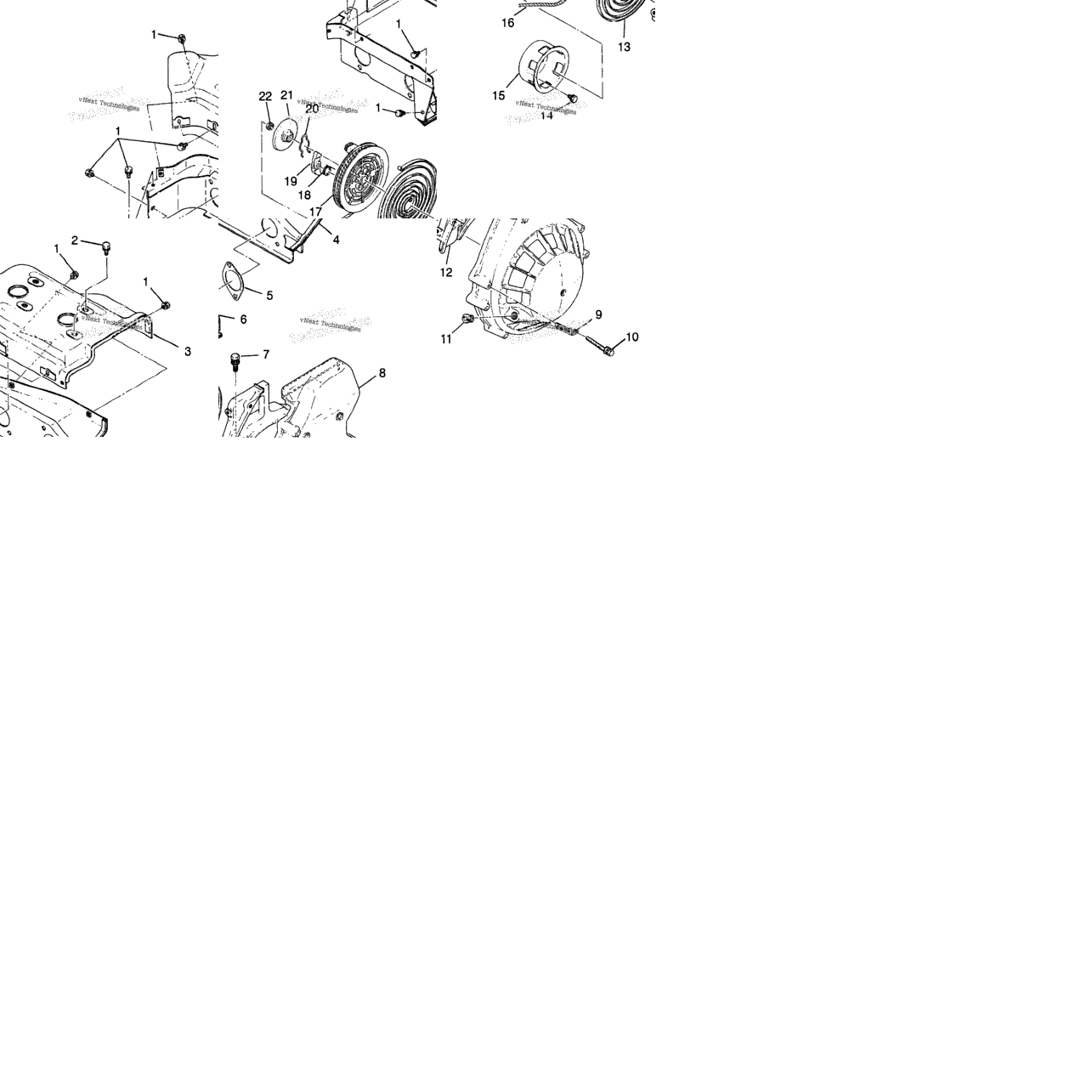 Blower Housing & Recoil Starter