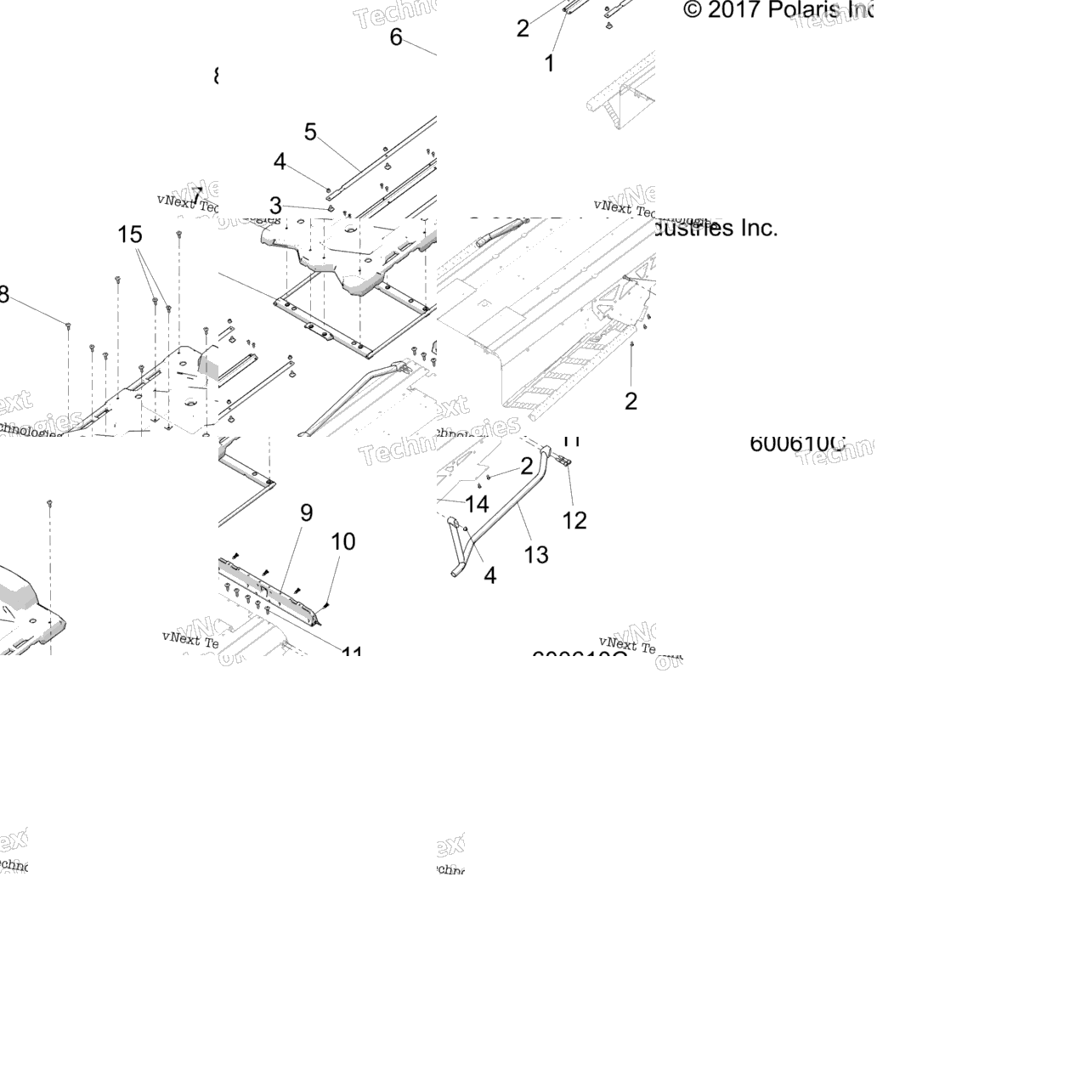 Chassis, Rear Asm. All Options