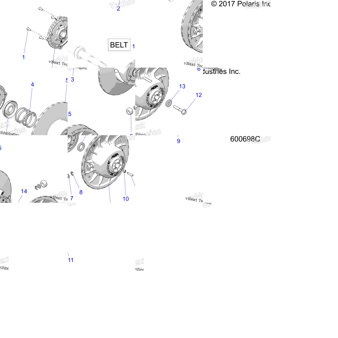 Drive Train, Clutch, Secondary All Options