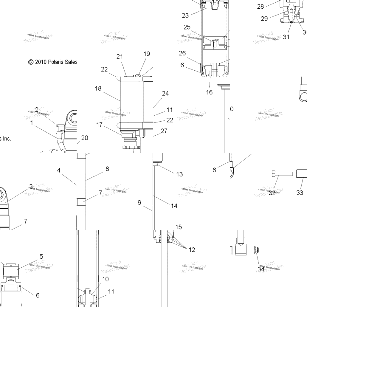 Suspension, Shock, Rear Track All Options