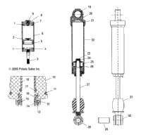 Shock, Rear Track (4998859885C04)