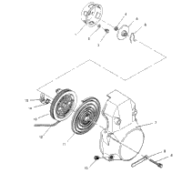 Recoil Starter Assembly 440 0952760, 440 Sks 0952560, & European 440 Sks