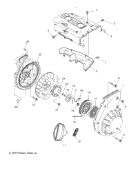 Engine, Blower Housing & Recoil Starter