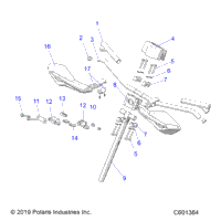 Steering, Upper & Handlebar Asm. All Options