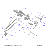 Suspension, Torque Arm, Rear