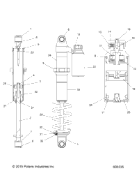 Suspension, Shock, Rear Track (600335)