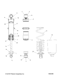 Suspension, Shock, Front Track (600296)