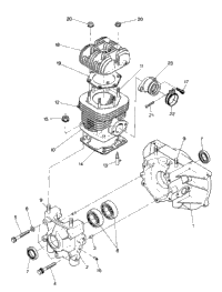 Crankcase And Cylinder Star & Startrak