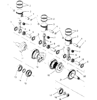Piston & Crankshaft Xlt Sp 0956756, Xlt Sp 0956456, & Euro (4930763076C010)