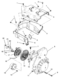 Blower Housing & Recoil Starter Trail 0960761, Trail Touring 0960262 & Eu