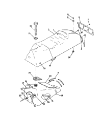 Seat/Gas Tank Assembly 500 Spx