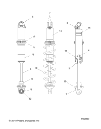 Suspension, Shock, Ifs S19efk6psa/Psl
