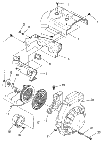Blower Housing & Recoil Lite Touring 0983133 & European Lite Tourng E9831