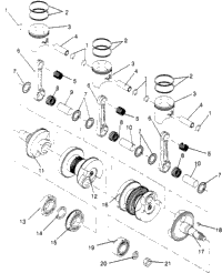 Piston & Crankshaft 600 Xcr Sp 0965677 & European 600 Xcr Sp