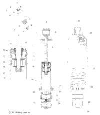 Suspension, Shock, Front Track (7043779) S18cbb6gs (49Snowshockfront7043779)