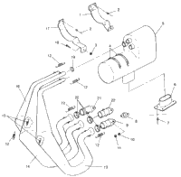 Exhaust System 600 Xcr Sp 0965677 & European 600 Xcr Sp
