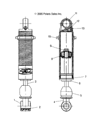 Shock, Rear Track /Nt5bsa (4997319731B12)