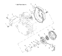Engine, Recoil Starter & Blower Housing