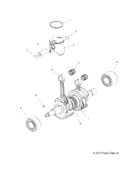 Engine, Piston & Crankshaft (49Snowpistoncrankshaft14race)