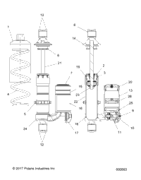 Suspension, Shock, Front Track S20fje8/Fjp8 All Options (600693C)