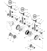 Piston & Crankshaft Xlt Rmk , Xlt Sks 0960556 & European Xlt Sks