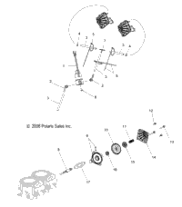 Engine, Exhaust Valves & Solenoid