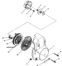 Recoil Starter Assembly 500 Efi 0942774 & Efi Sks 0942574