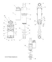 Suspension, Shock, Front Track, Intl S16da6pel (49Snowshockfront7043956)
