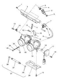 Throttle Body Assembly 500 Efi / 0930674 & 500 Efi Sks / 0930574