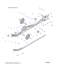 Suspension, Rail Beam Lh/Rh