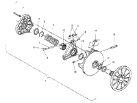 Drive Clutch Assembly 500 Carb