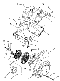 Blower Housing & Recoil Starter Widetrak Gt & European Widetrak G