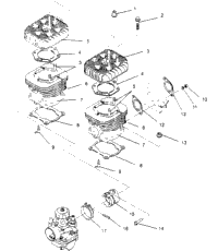 Cylinder Assembly Sport 0950443, Sport Touring & European Sport