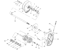 Drive Train Assembly 500 Efi/0930674 & 500 Efi Sks/0930574