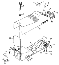 Seat & Gas Tank Ultra & European Ultra E976778