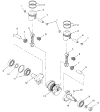 Piston & Crankshaft Lite Touring 0983133 & European Lite Tourng