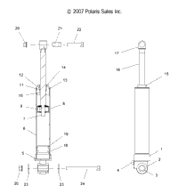 Suspension, Shock, Rear Track (Dragon) (49Snowshockrear)