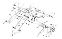 Rear Torque Arm Assembly 500 Efi 0952774, Efi Sks , Efi Sks Pt 09