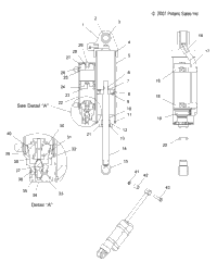 Suspension, Shock, Rear Track (49Snowshockrear08600iq)