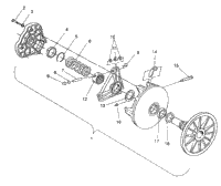 Drive Clutch Assembly Widetrak Gt