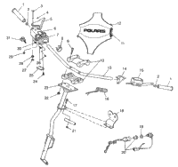 Steering Handlebar 700 Rmk 0970966, 700 Sks & European 700 Sks