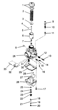 Carburetor Xlt 0970756, Xlt Sks (4937693769D002)