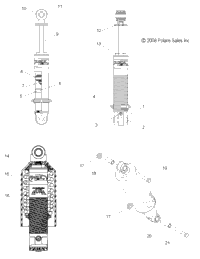 Suspension, Shock, Front Track (49Snowshockfrontsb)