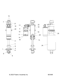 Suspension, Shock, Front Track S25tdv8m