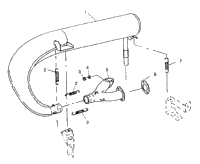 Exhaust System 500 0972764, European 500 E972764, 500 Sks , Europe