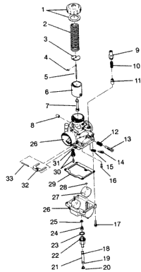 Carburetor Assembly Xlt 0940767, Xlt Sp & Xlt Sks 0940567