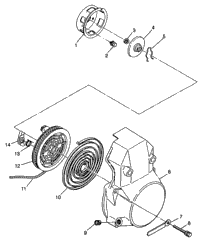 Recoil Starter Widetrak Lx 0982065 & European Widetrak Lx