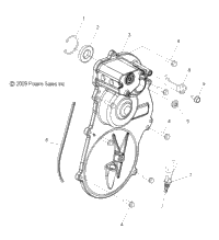 Drive Train, Gearcase Cover Asm. & Dipstick