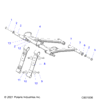 Suspension, Torque Arm, Front