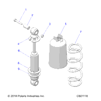 Suspension, Shock, Front Track (C601118)